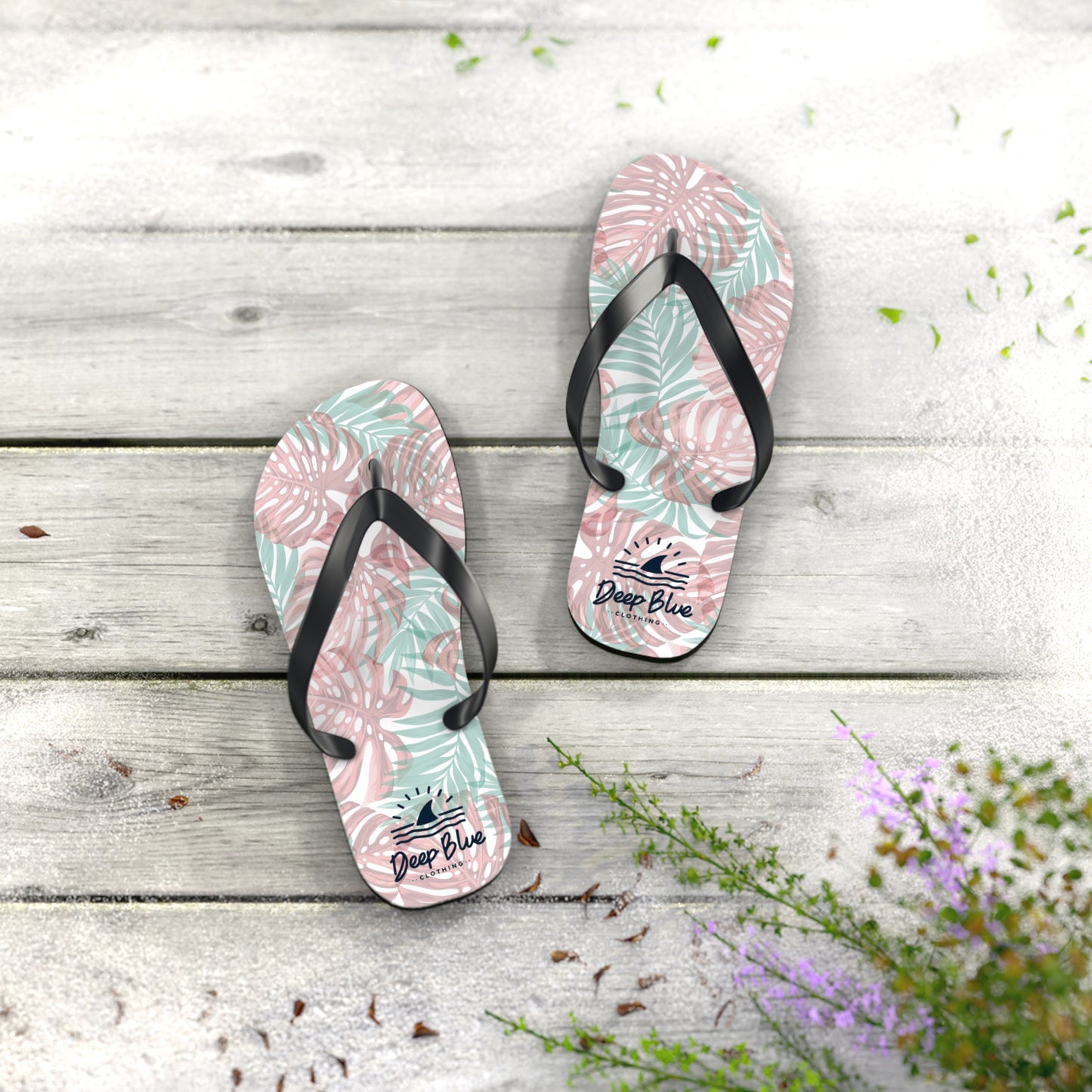 Island Floral Flip Flops