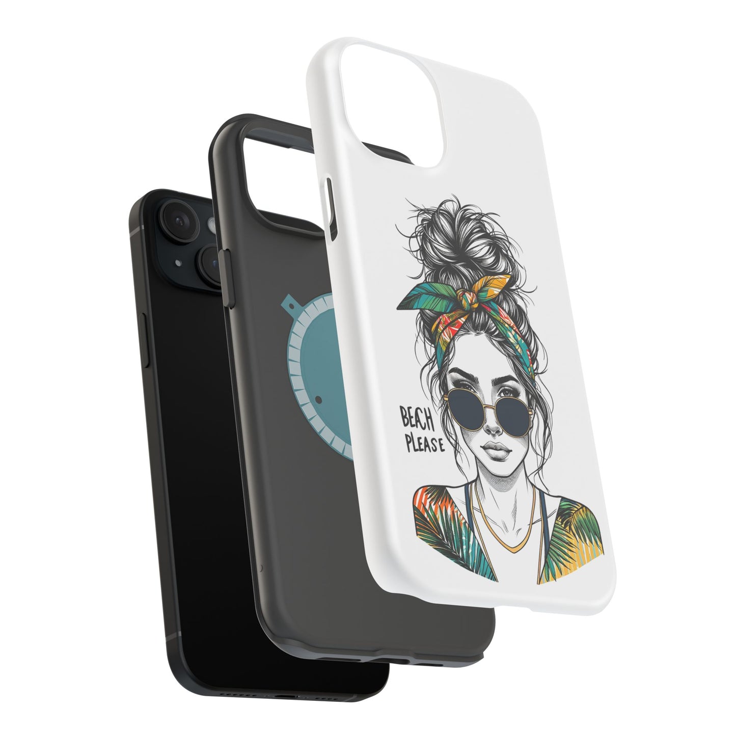 Beach Please Phone Case, Magnetic Tough Case - iPhone
